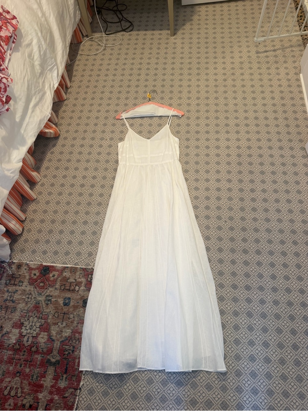 Island company White Alexandra Spaghetti Strap Maxi Dress